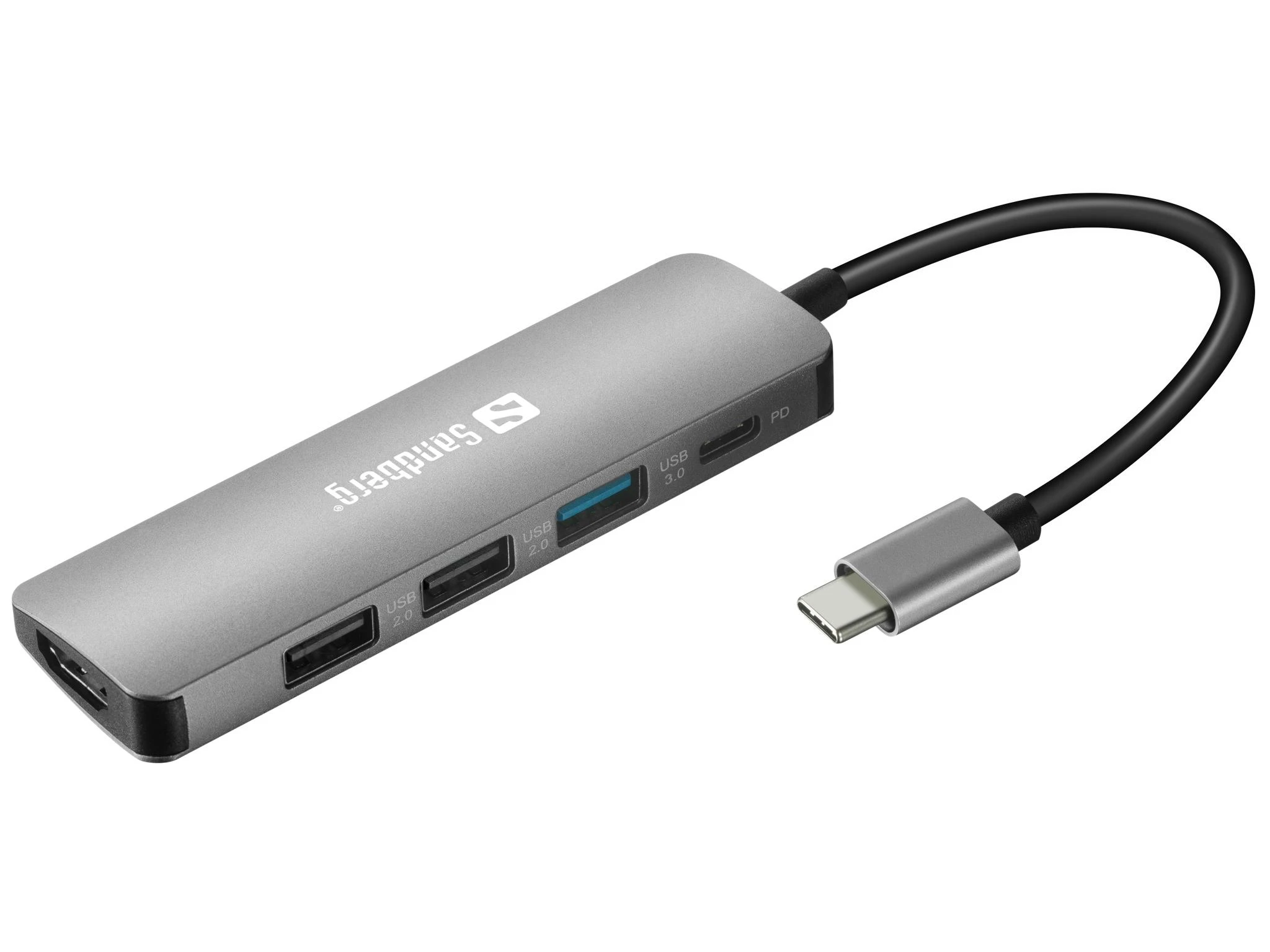 Sandberg USB-C dokas HDMI+3xUSB+PD 100W
