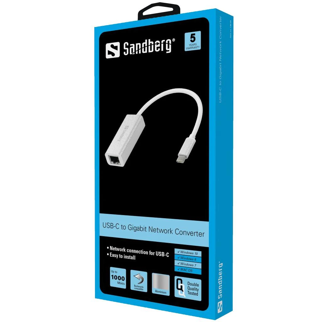 Sandberg USB-C Gigabit tinklo adapteris