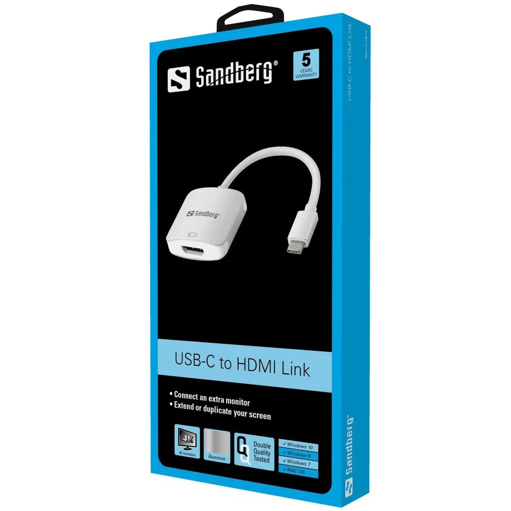 Sandberg USB-C į HDMI Link 4K/60 Hz
