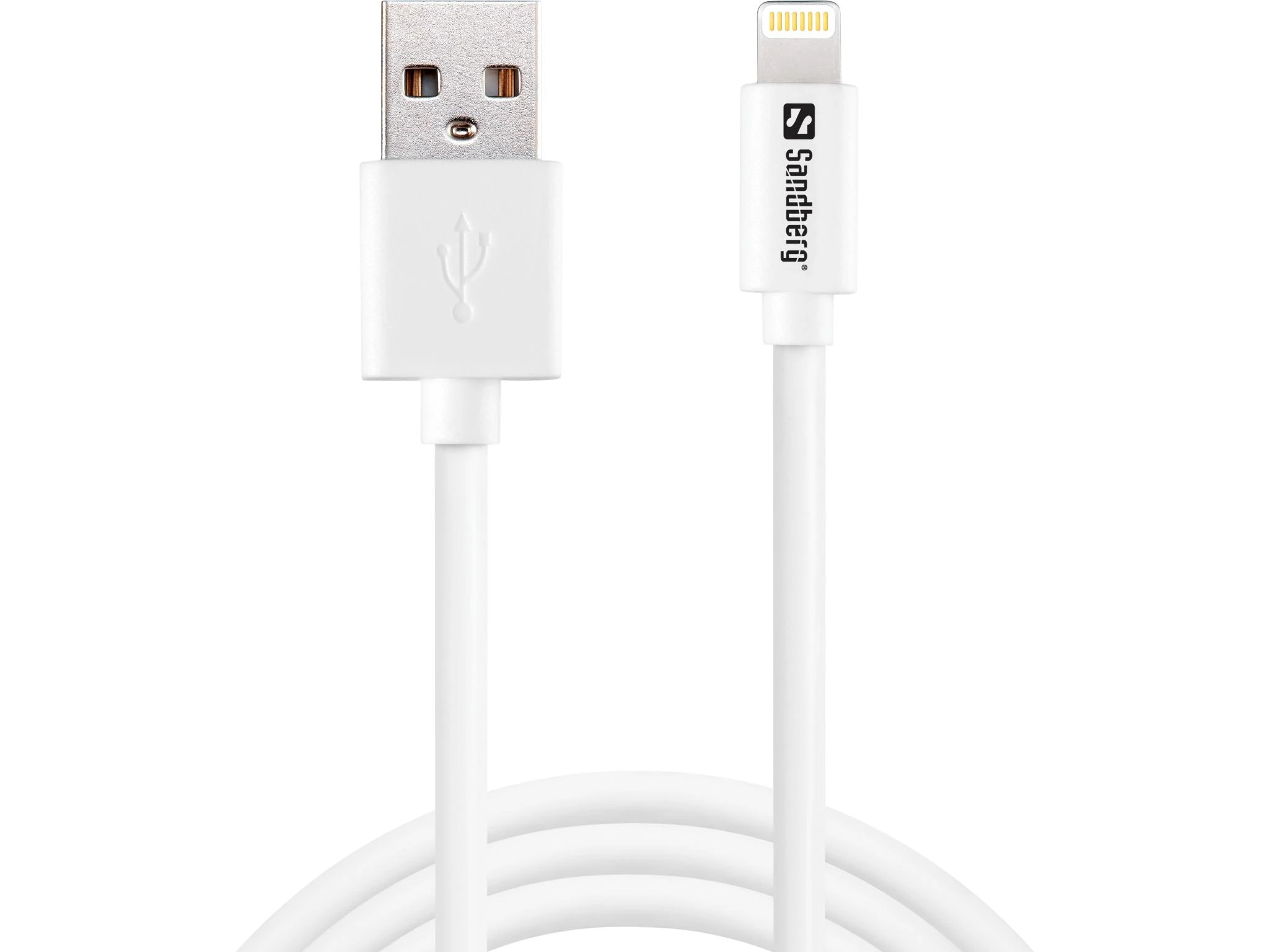 Sandberg USB>Lightning MFI 1m Balta