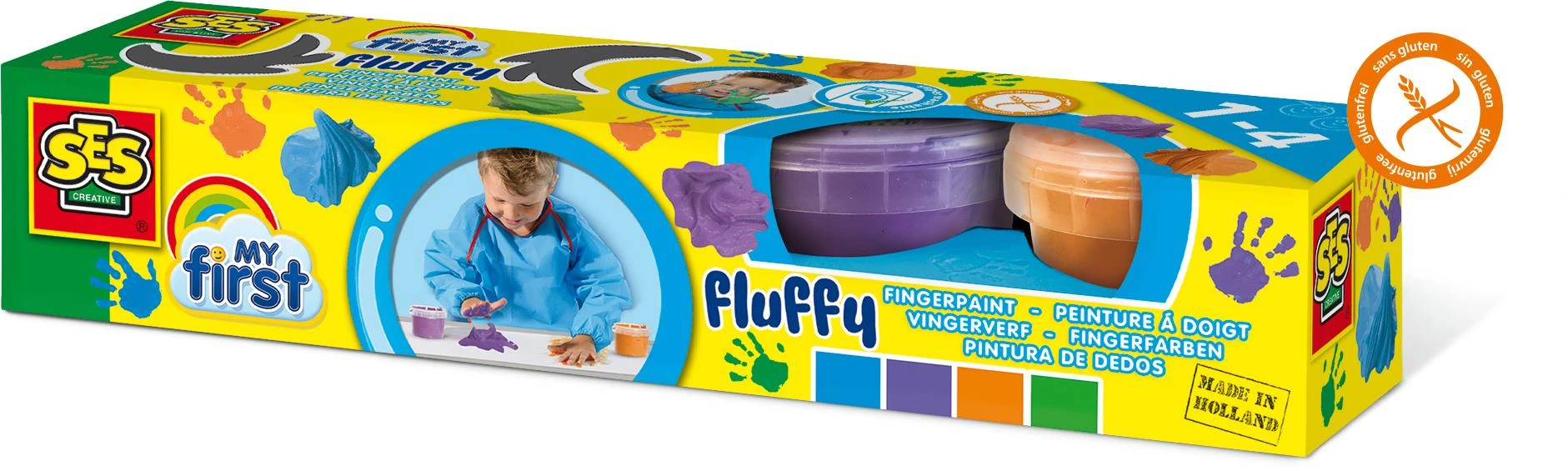 SES Fluffy dažai kūdikiams, pakuotės vaizdas