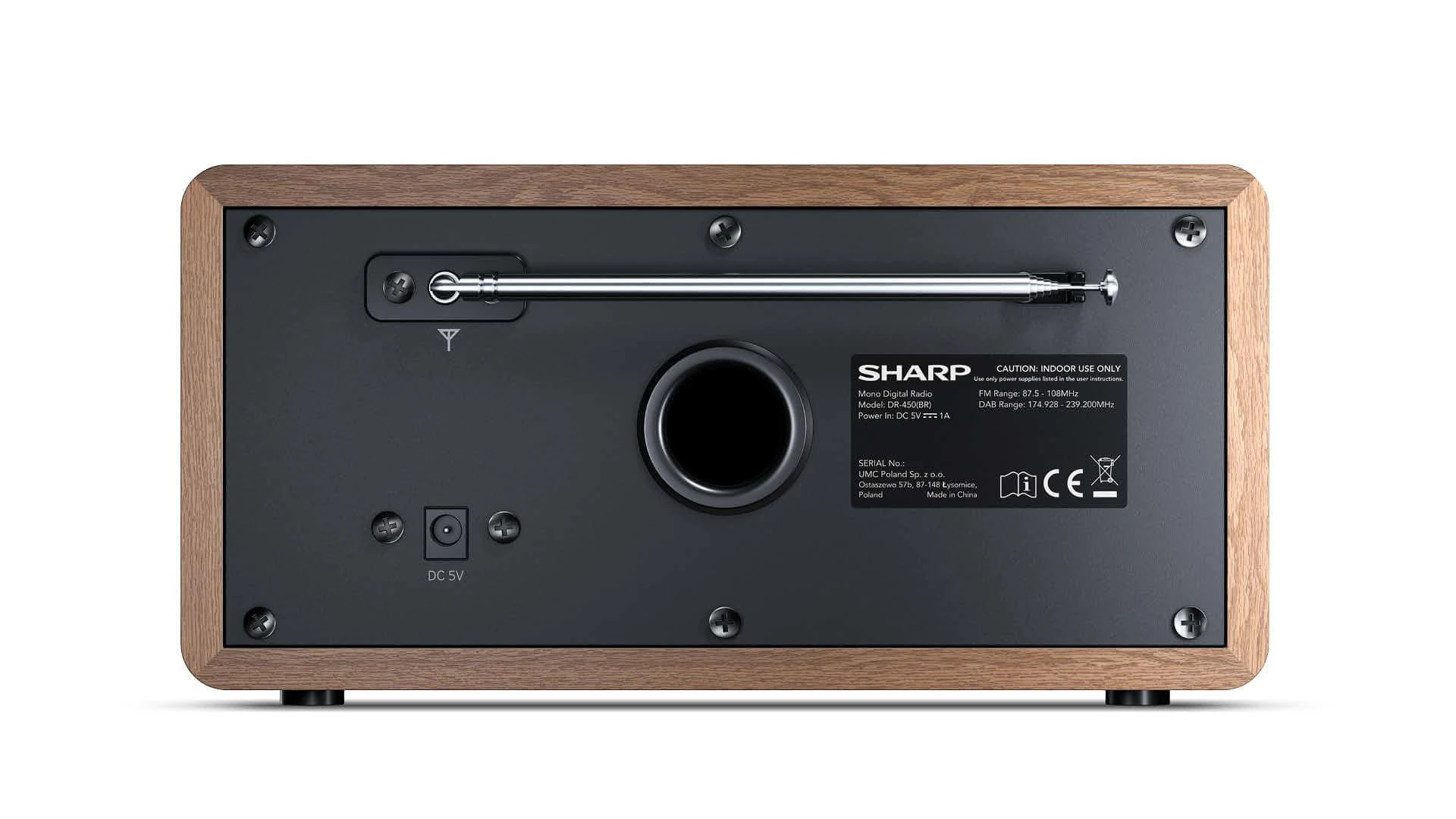 Sharp DR-450(BR) radijo imtuvas Laikrodis Ruda