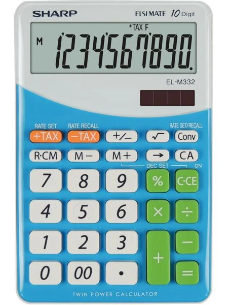 Sharp EL M332 BBL - BLU skaičiuotuvas Desktopas Finansų skaičiuotuvas Mėlyna