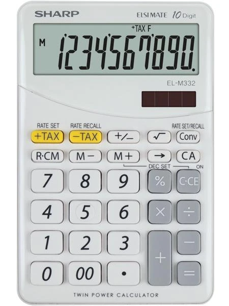 Sharp EL-M332 skaičiuotuvas Desktopas Finansų skaičiuotuvas Balta