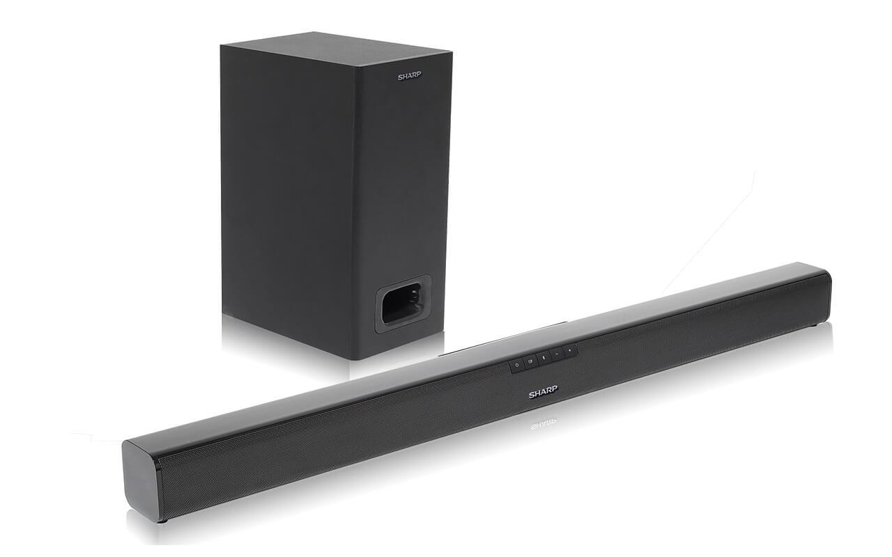 Namų kino sistema Sharp HT-SBW110 garso sistemos (soundbar) kolonėlė 2.1 kanalai 180 W Juoda