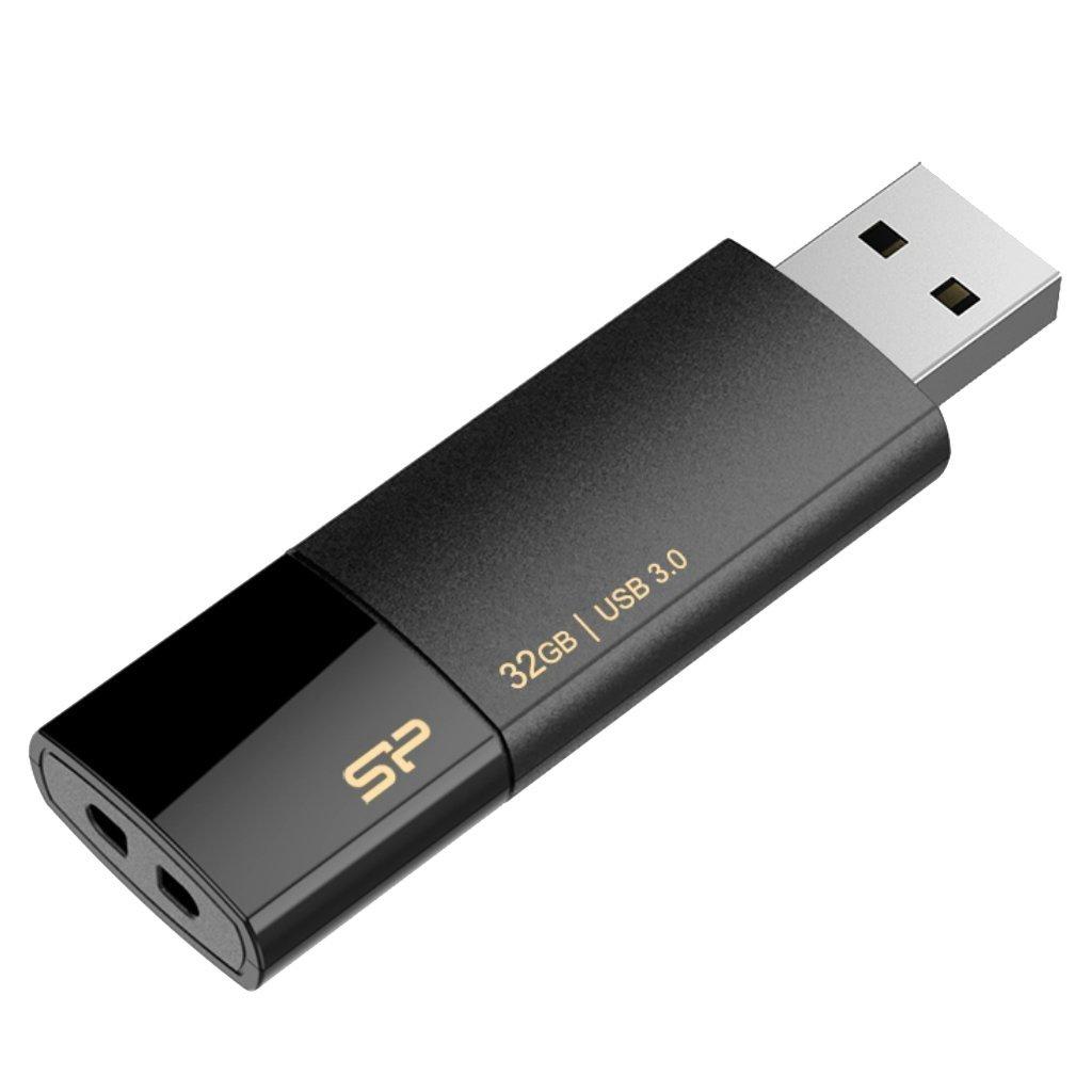 SILIKONIO MAITINIMO KOMPIUTERIS & COMMUNICAT SILICONPOW SP032GBUF3B05V1K Silicon Power atmintis USB Blaze B05 32GB USB 3.0 Juodas
