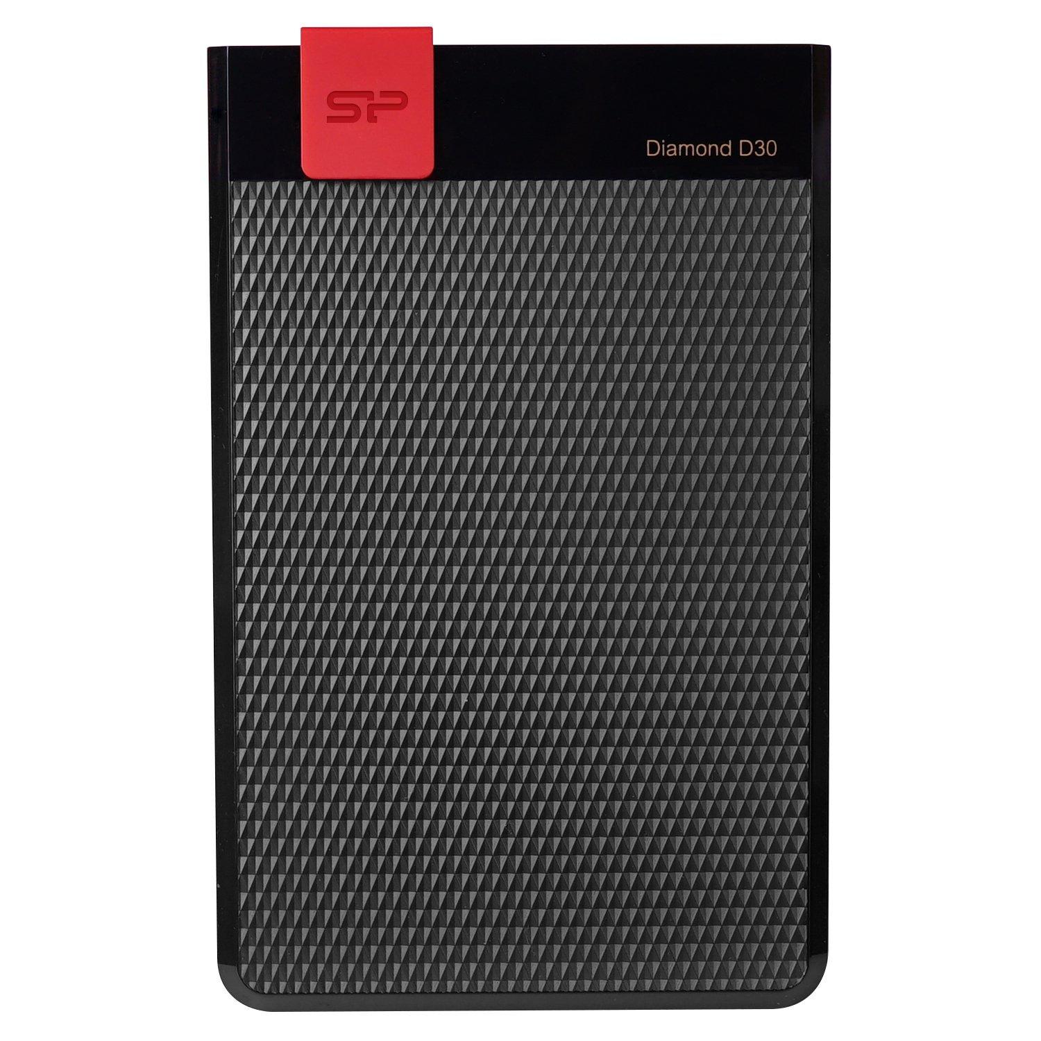 Kietasis diskas Silicon Power Diamond D30 1000 GB, 2.5 ", USB 3.1, Juodas