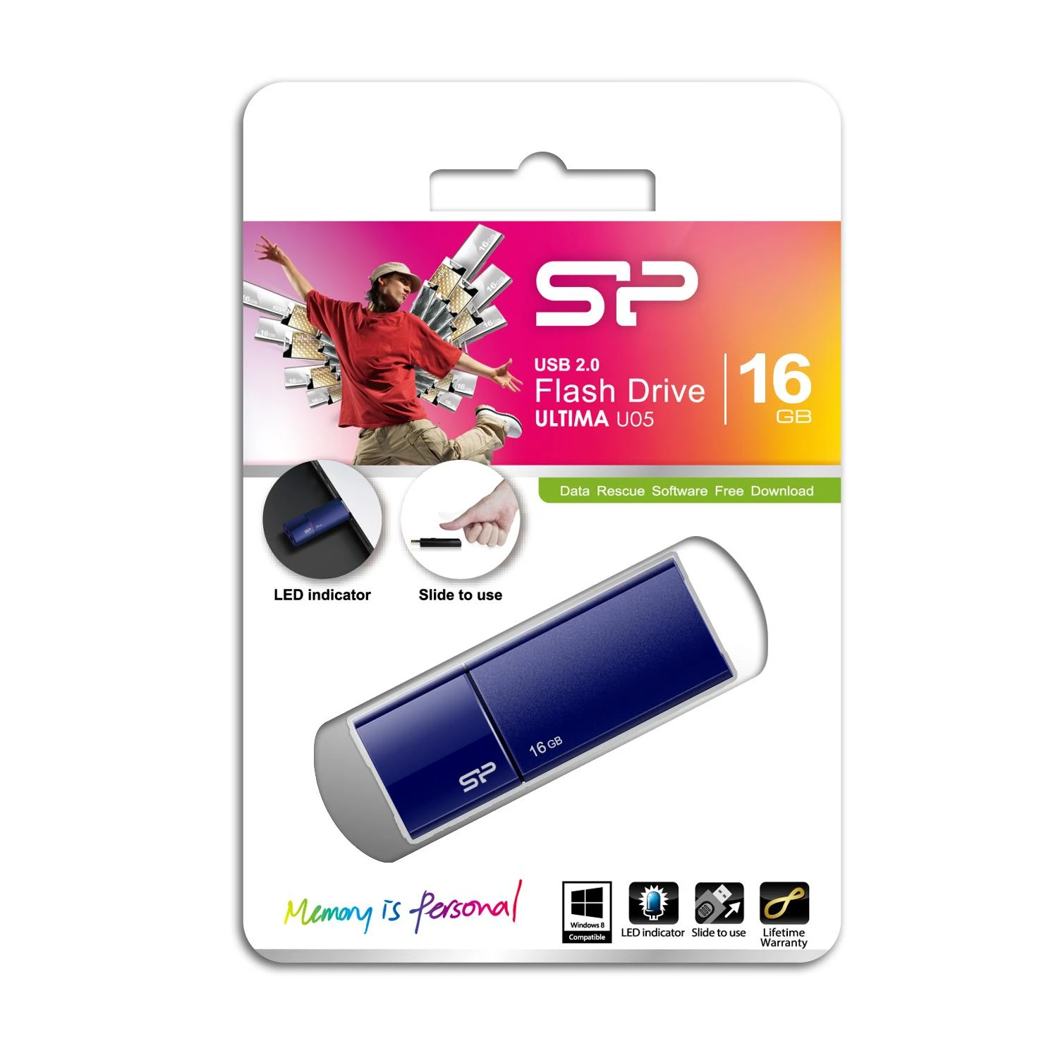 „Silicon Power“ | „Ultima U05“ | 16 GB | USB A tipo | Mėlyna