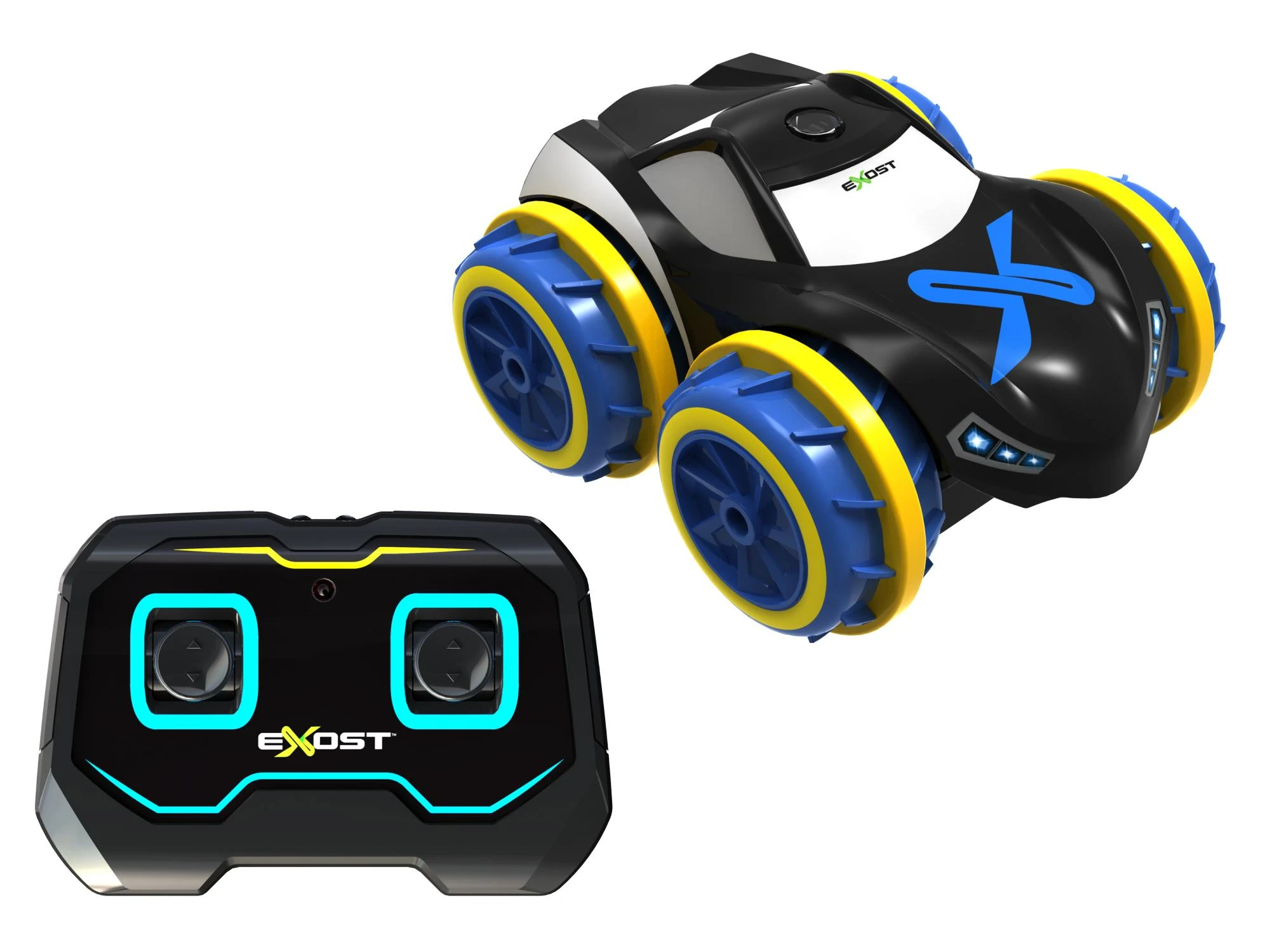 SILVERLIT EXOST 1:34 Radijo bangomis valdomas automobilis AQUA CYCLONE aprašymas - Prekės nuotrauka