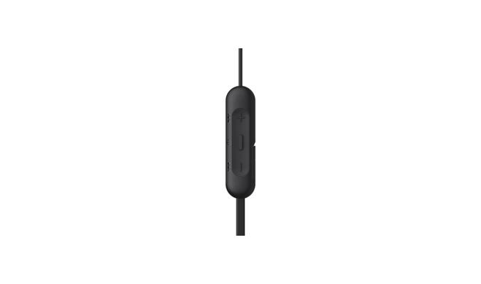 Belaidės į ausį įdedamos ausinės Sony WI-C200B, juodos