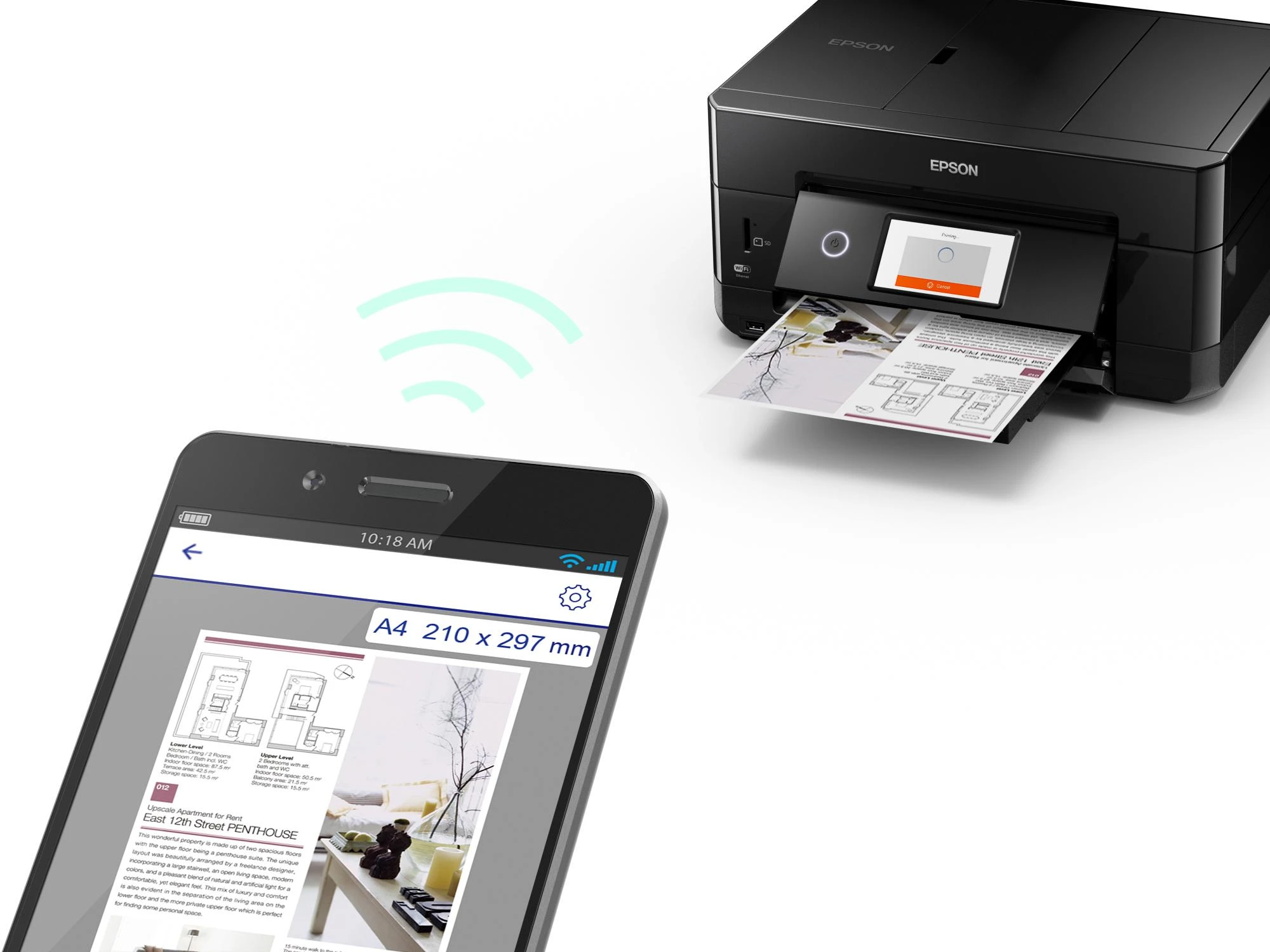 Spausdintuvas Epson Expression Premium XP-7100 Rašalinis 5760 x 1440 DPI 32 ppm A4 „Wi-Fi“
