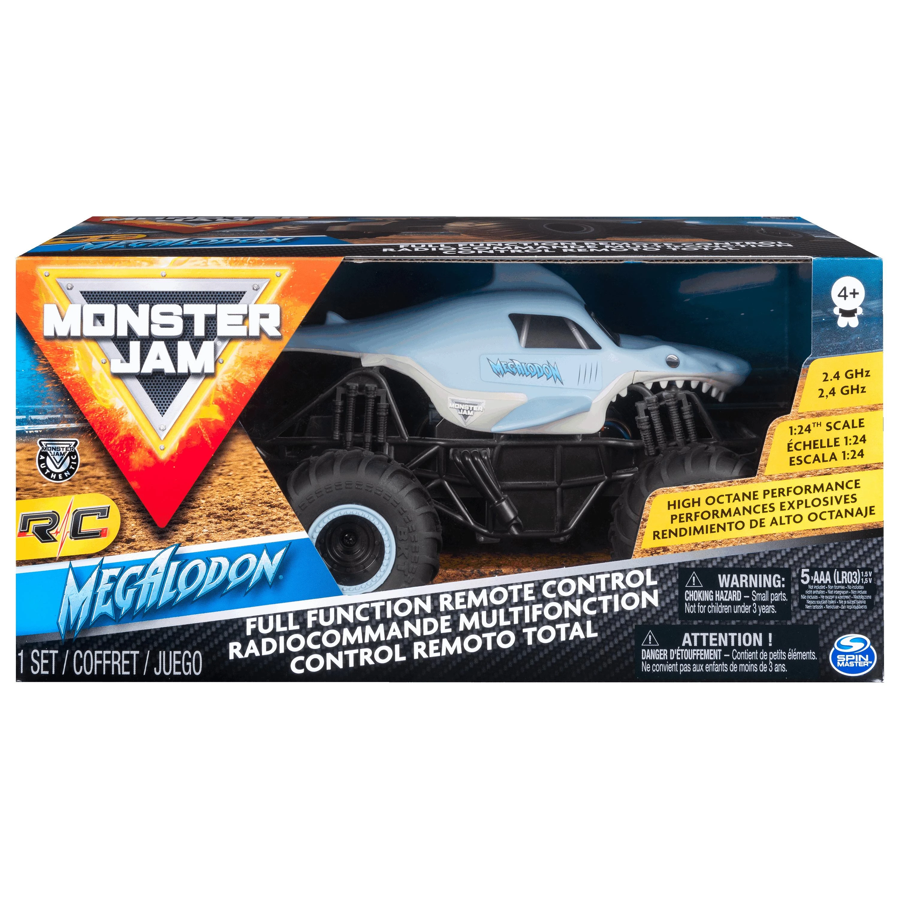 MONSTER JAM visureigis RC 1:24 Megalodon, 6044952