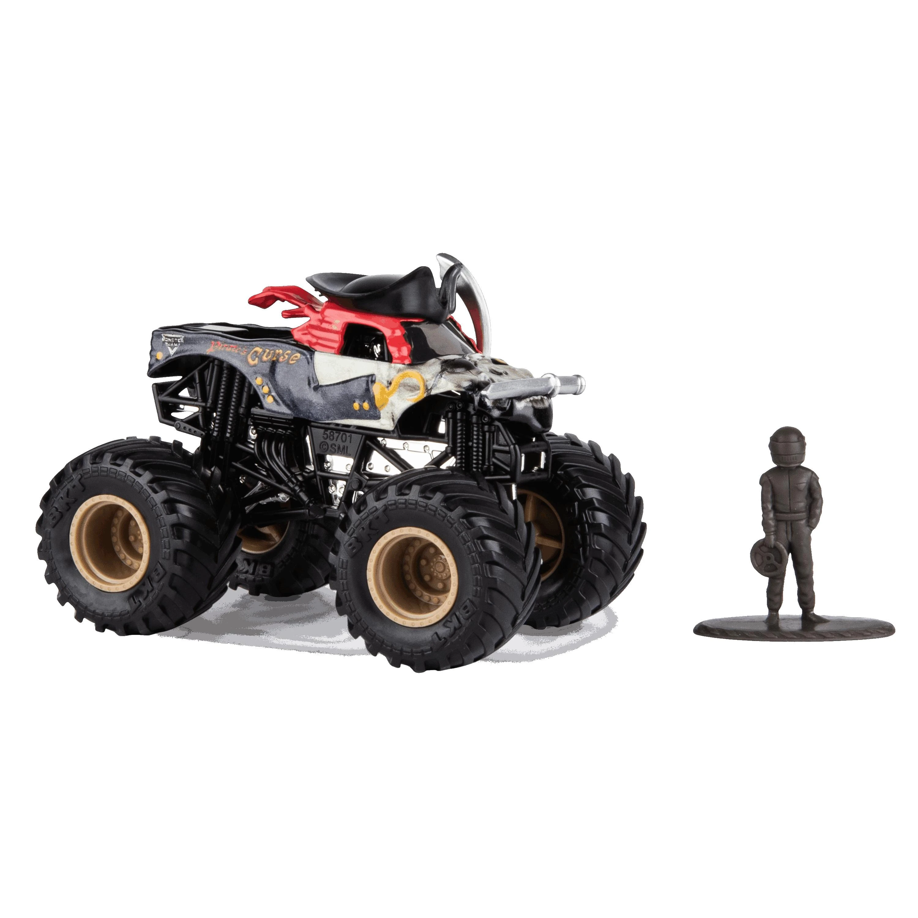 MONSTER JAM visureigis 1:64, 1 vnt.
