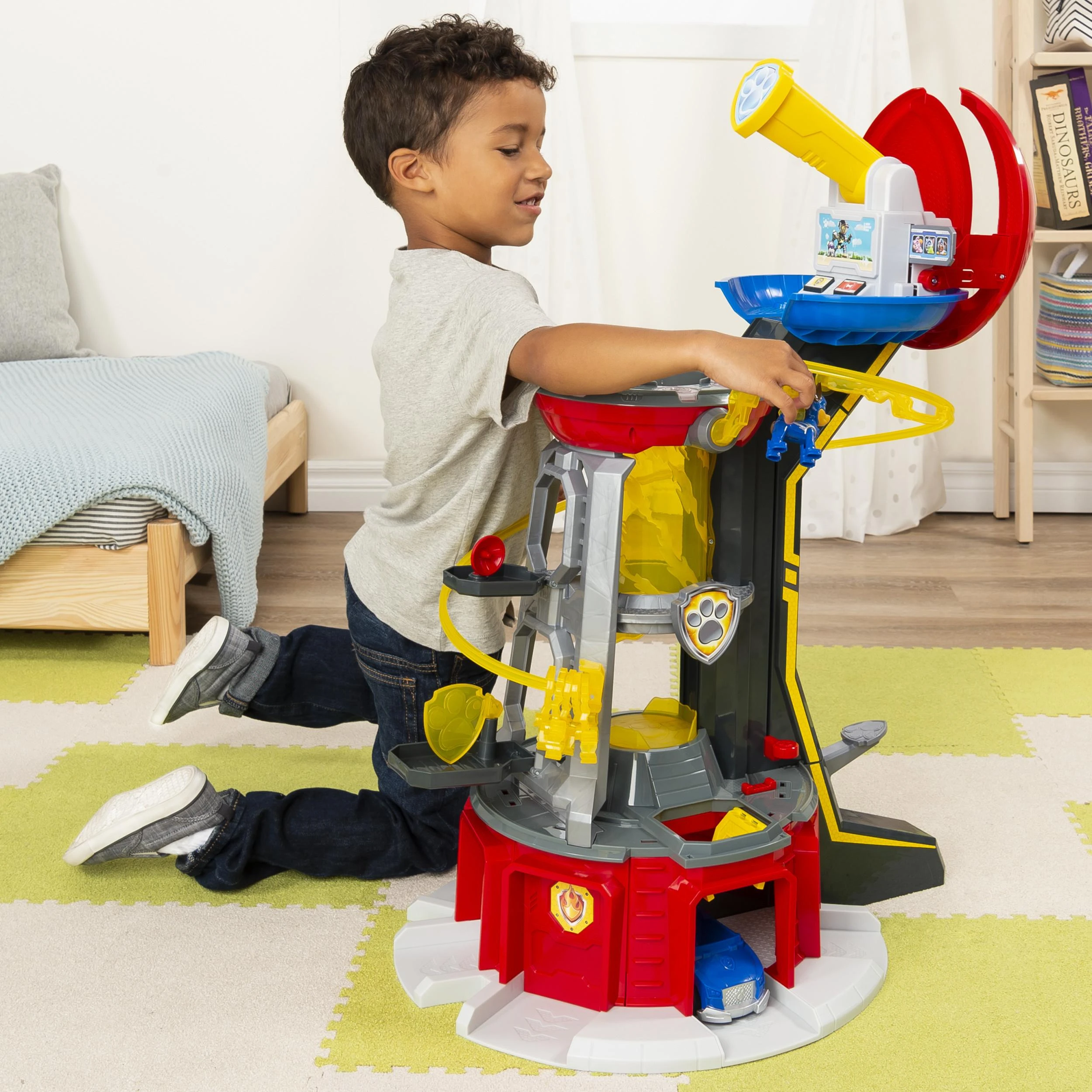 Šunyčių patrulių apžvalgos bokštas Spin Master PAW PATROL + transporto priemonė su Čeiso figūrėle