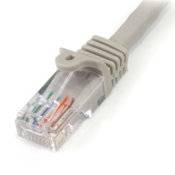 StarTech.com 45PAT1MGR tinklo kabelis 1 m Cat5e U/UTP (UTP) Pilka