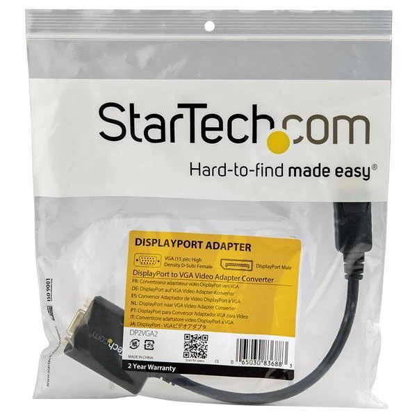 StarTech.com DisplayPort į VGA adapteris pakuotėje