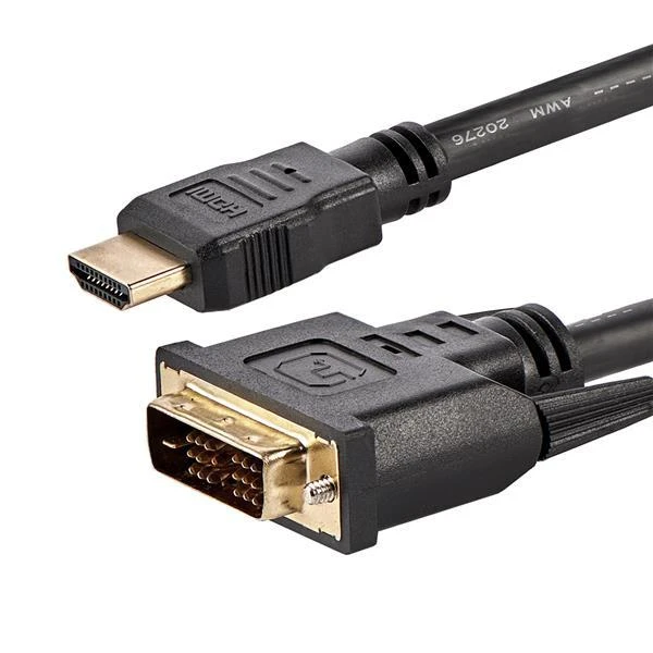 StarTech.com HDMIDVIMM6 vaizdo kabelio adapteris 1,8 m HDMI DVI-D Juoda