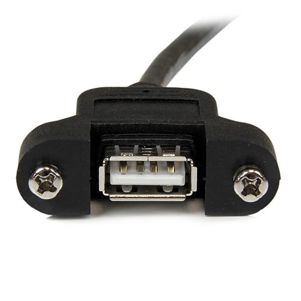 StarTech.com USBPNLAFAM1 USB kabelis 0,3 m 2,0 USB A lydmetalis