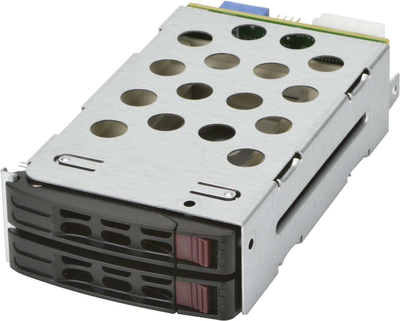 Super Micro Computer Supermicro MCP-220-82616-0N diskų įrenginio skyriaus dangtelis 2x 5,25" Nešantysis skydelis Juoda, Metalinis