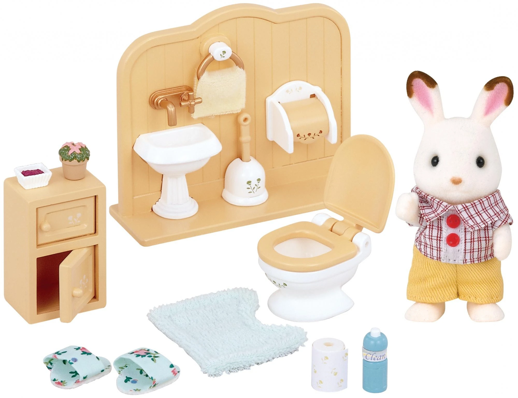Sylvanian Families Triušiukas ir vonios kambarys
