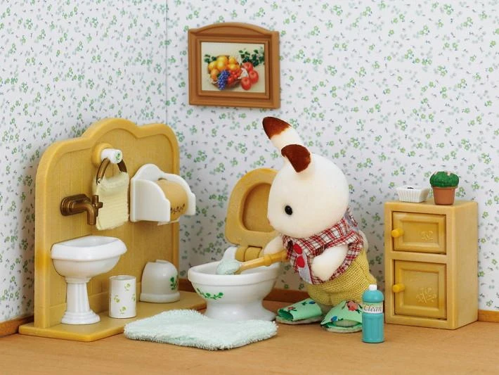 Sylvanian Families Triušiukas ir vonios kambarys
