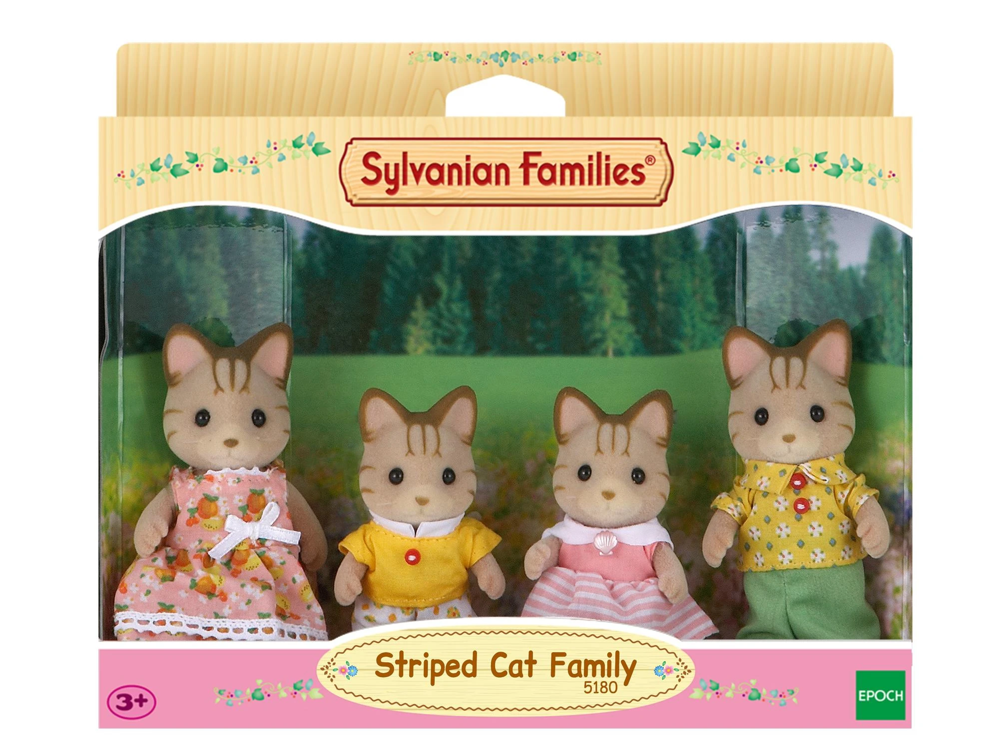 Sylvanian Families Dryžuotų kačiukų šeimynėlė