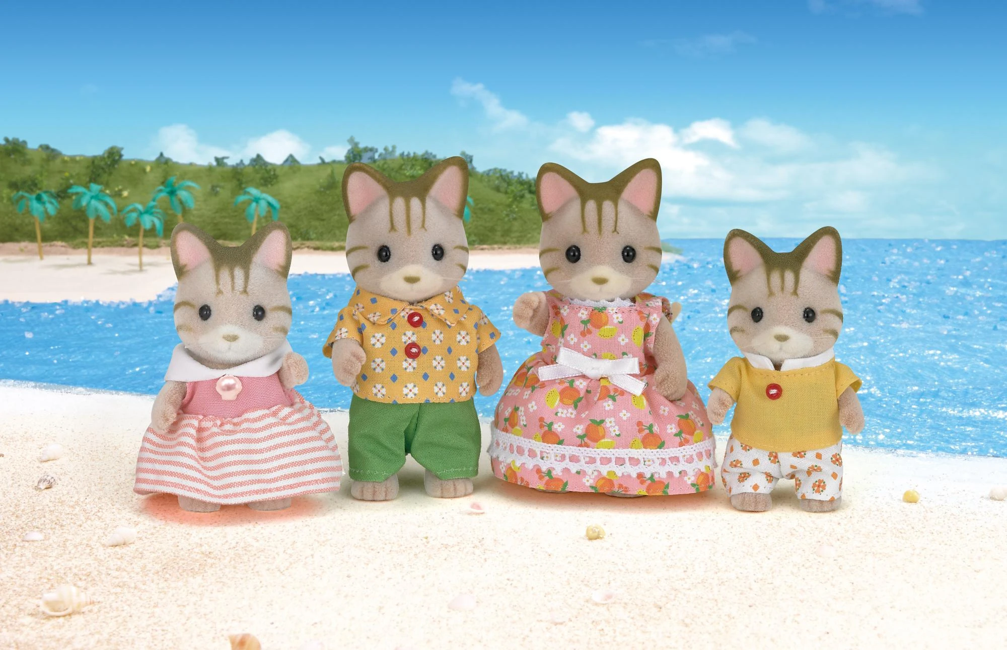 Sylvanian Families Dryžuotų kačiukų šeimynėlė