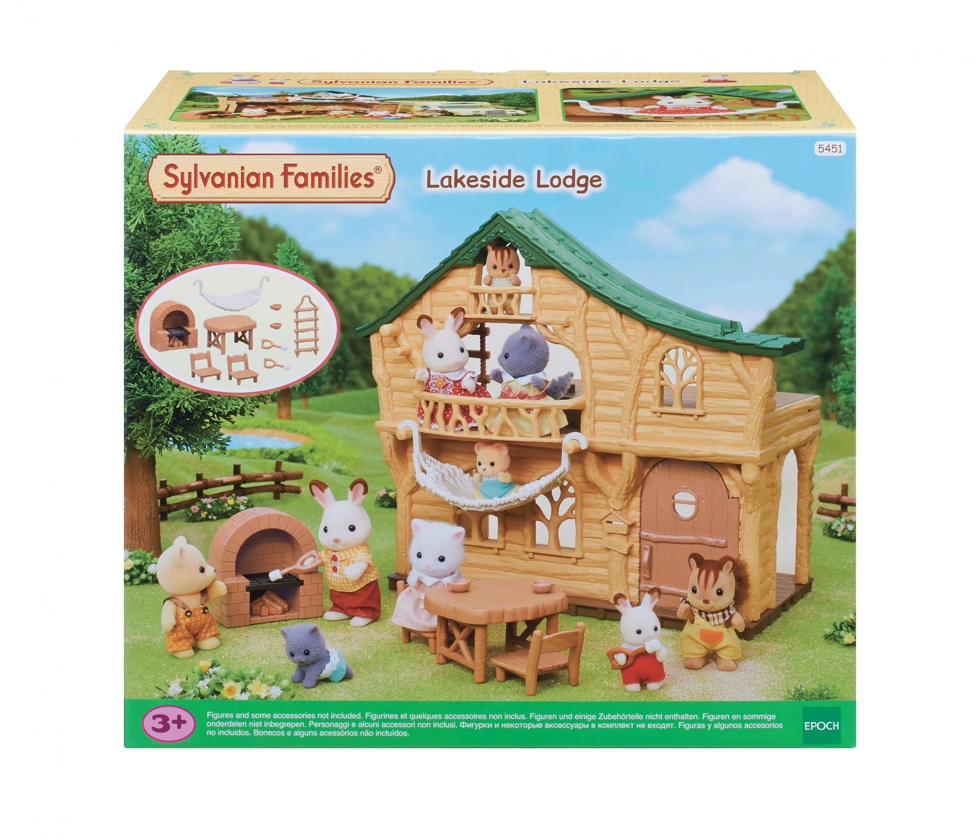 Epoch Sylvanian Families Namelis prie ežero