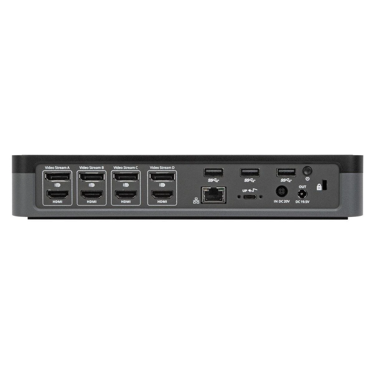 TARGUS USB-C UNIVERSALI QUAD 4K (QV4K) DOKO STOTIS SU 100 W MAITINIMO PATEIKIMA