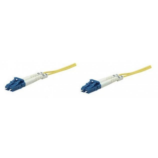 Intracom Techly 1m LC/LC 9/125 optinio pluošto kabelis Geltona