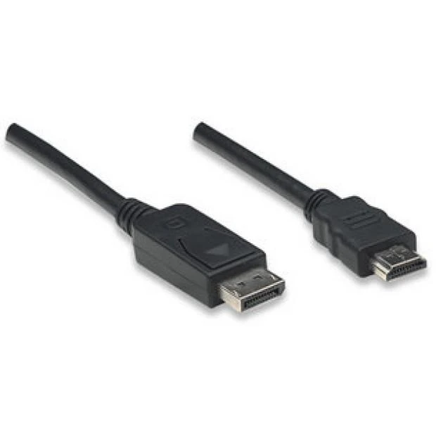 Techly 2m DisplayPort/HDMI Juoda