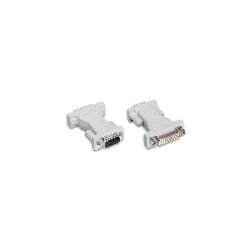 Techly DVI - VGA F/M DVI-I Pilka