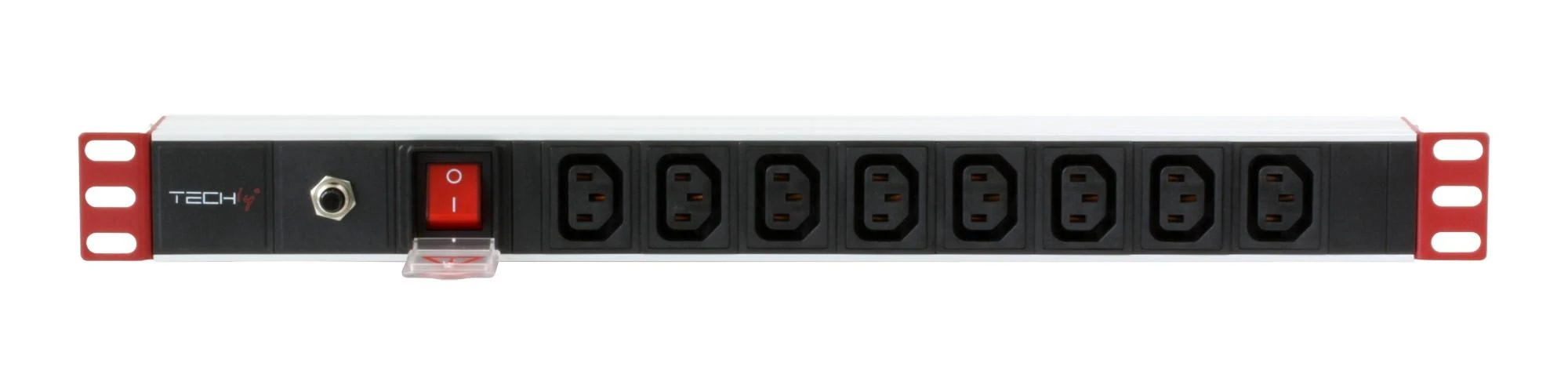 Techly Pro TECHLYPRO stovas 19 colių maitinimo juosta 1U 8 lizdai C13