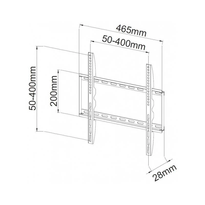 Techly ICA-PLB 162M televizoriaus laikiklis 139,7 cm (55") Juoda