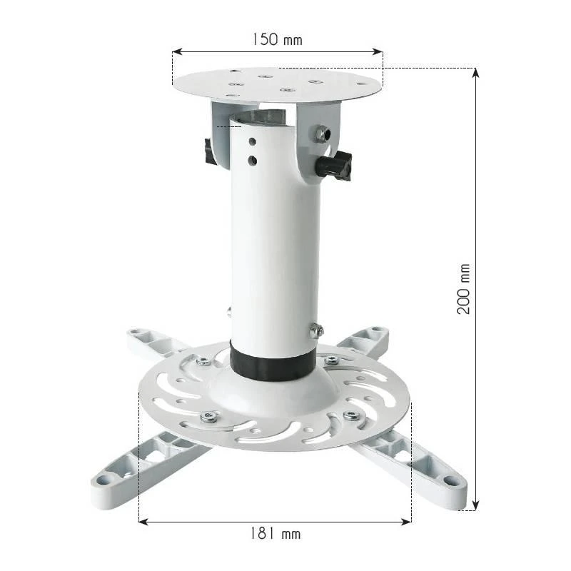 Projektorius Techly ICA-PM 200WH projektoriaus stovas Lubos Balta