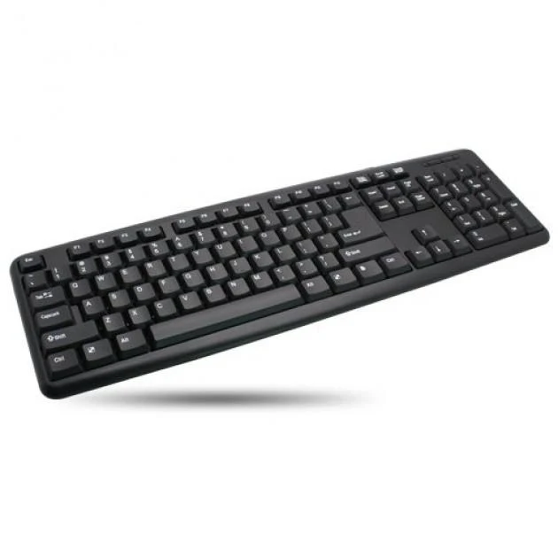 Techly IDATA 955-UBK-AM klaviatūra USB Anglų Juoda