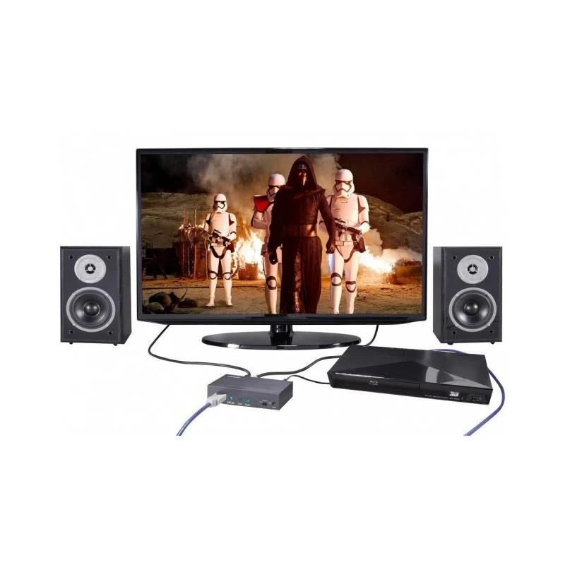 Techly IDATA HDMI-EA74K garso keitiklis Juoda
