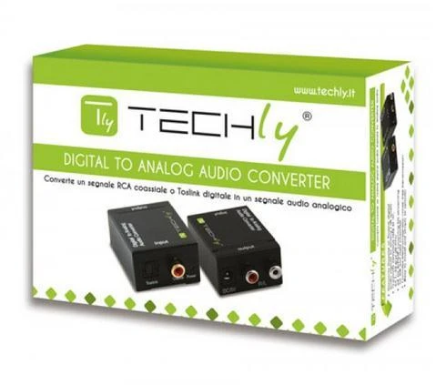 Techly IDATA SPDIF-3 kabelių sąsaja / invertavimo adapteris Multiconnection RCA Juoda