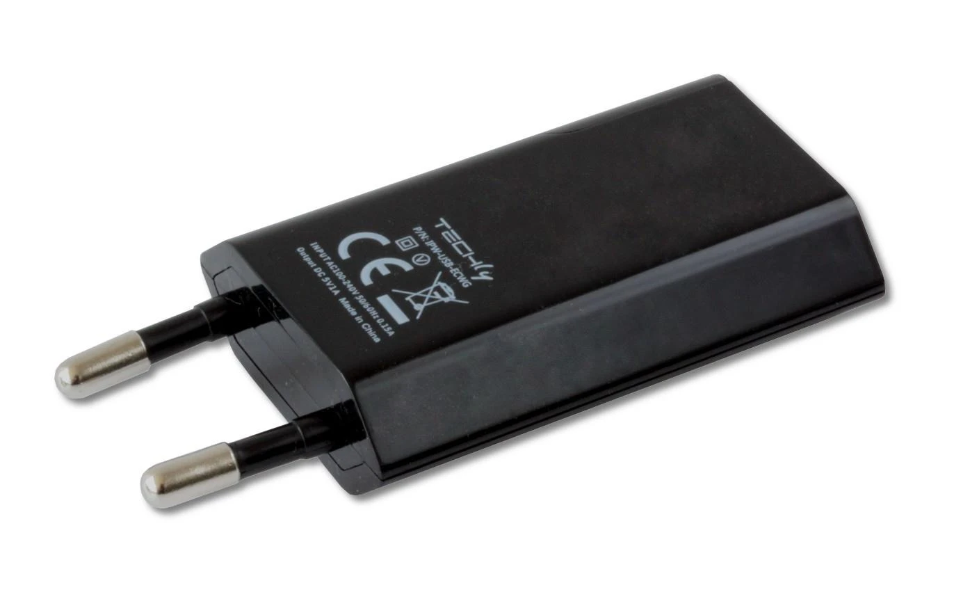 Techly IPW-USB-ECBKG mobiliojo įrenginio kroviklis Vidaus Juoda