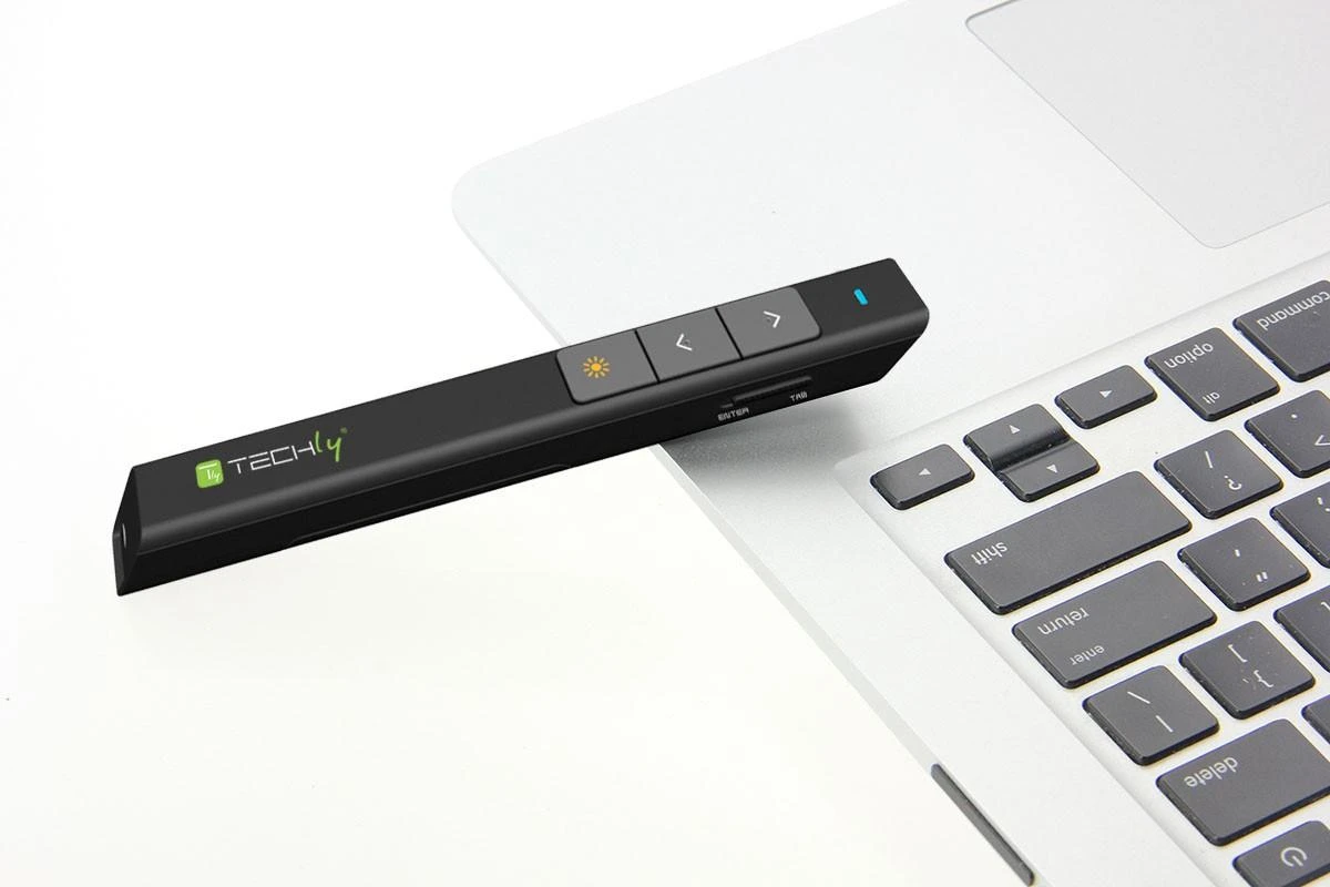 Techly ITC-LASER26 belaidis valdymo pultas pristatymams RF Juoda