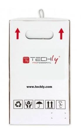 TECHLY 029167 TechlyPro F/UTP Cat5e lauko tinklo masinis kabelis 4x2 kietas CCA 305m dėžė juodas