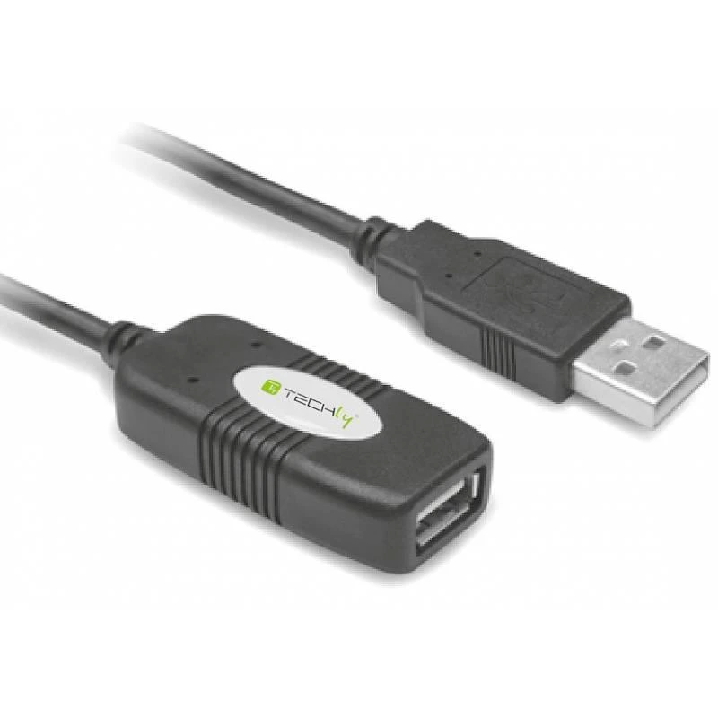 TECHLY 023646 Techly USB 2.0 aktyvusis ilgintuvas USB A/USB A M/F 10m juodas