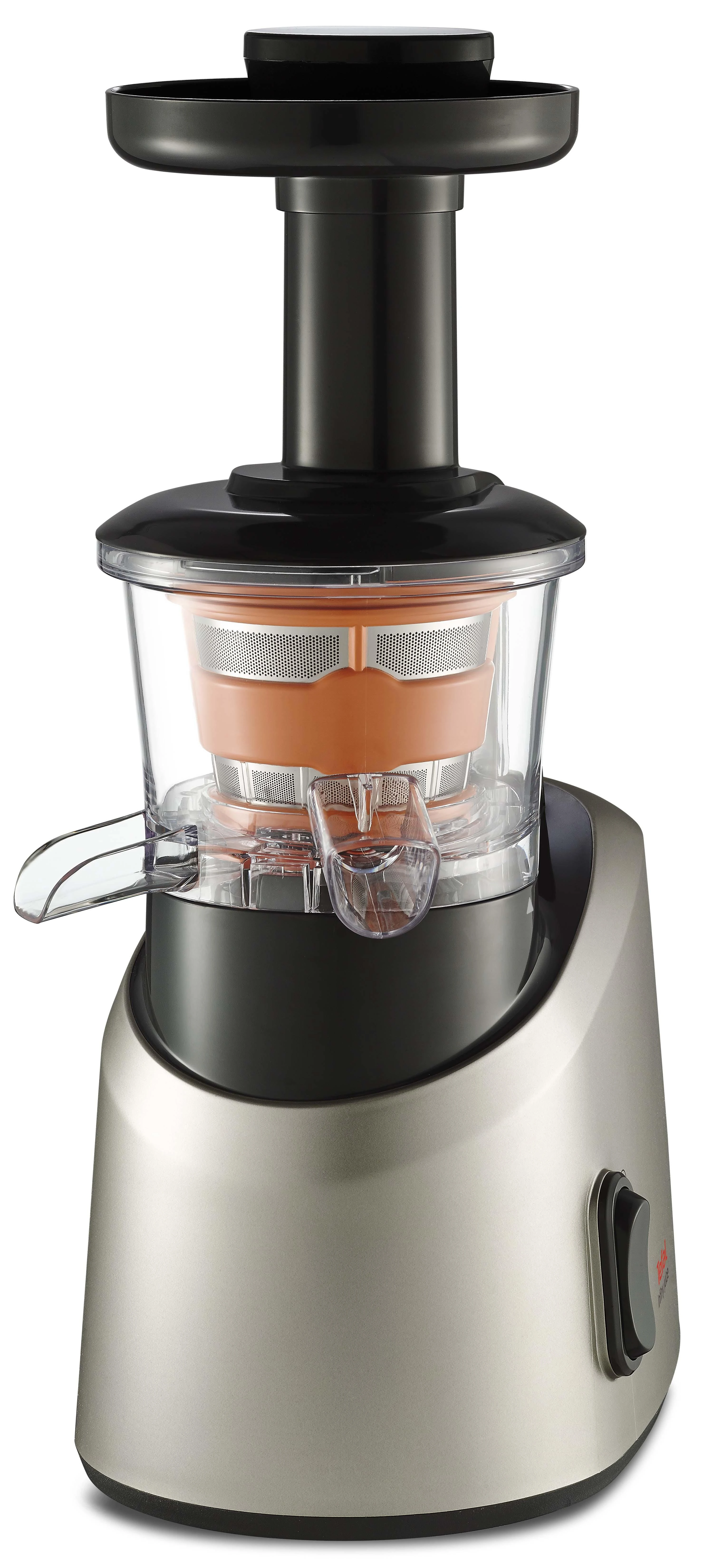 Sulčiaspaudė TEFAL | Slow Juicer | ZC255B38 | Type Electric | Sidabrinis/ juodas | 200 W | Extra large fruit input | Greičių skaičius 2 | 82 RPM