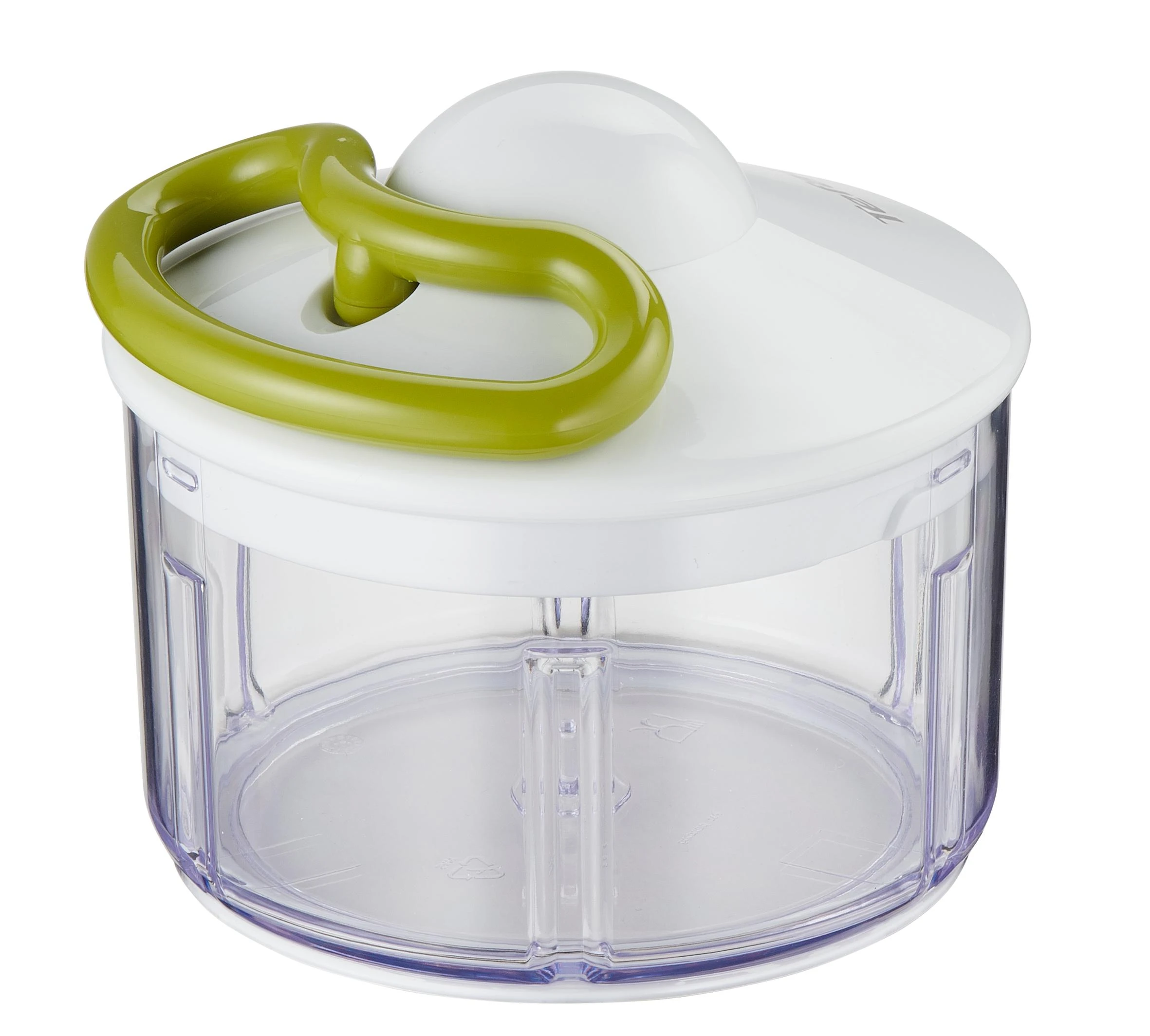 Tefal K13304 rankinė maisto pjaustyklė Žalia, Permatomas, Balta