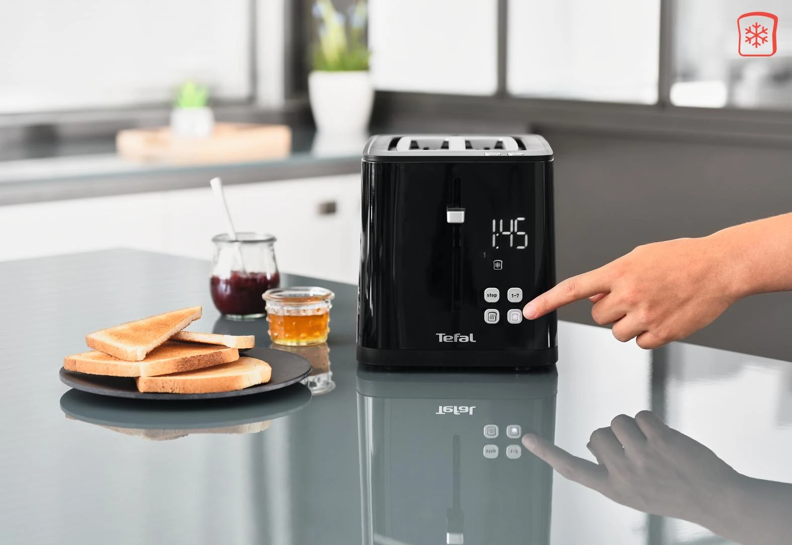 Tefal TT640810 skrudintuvas 2 griežinėliai Juoda 850 W