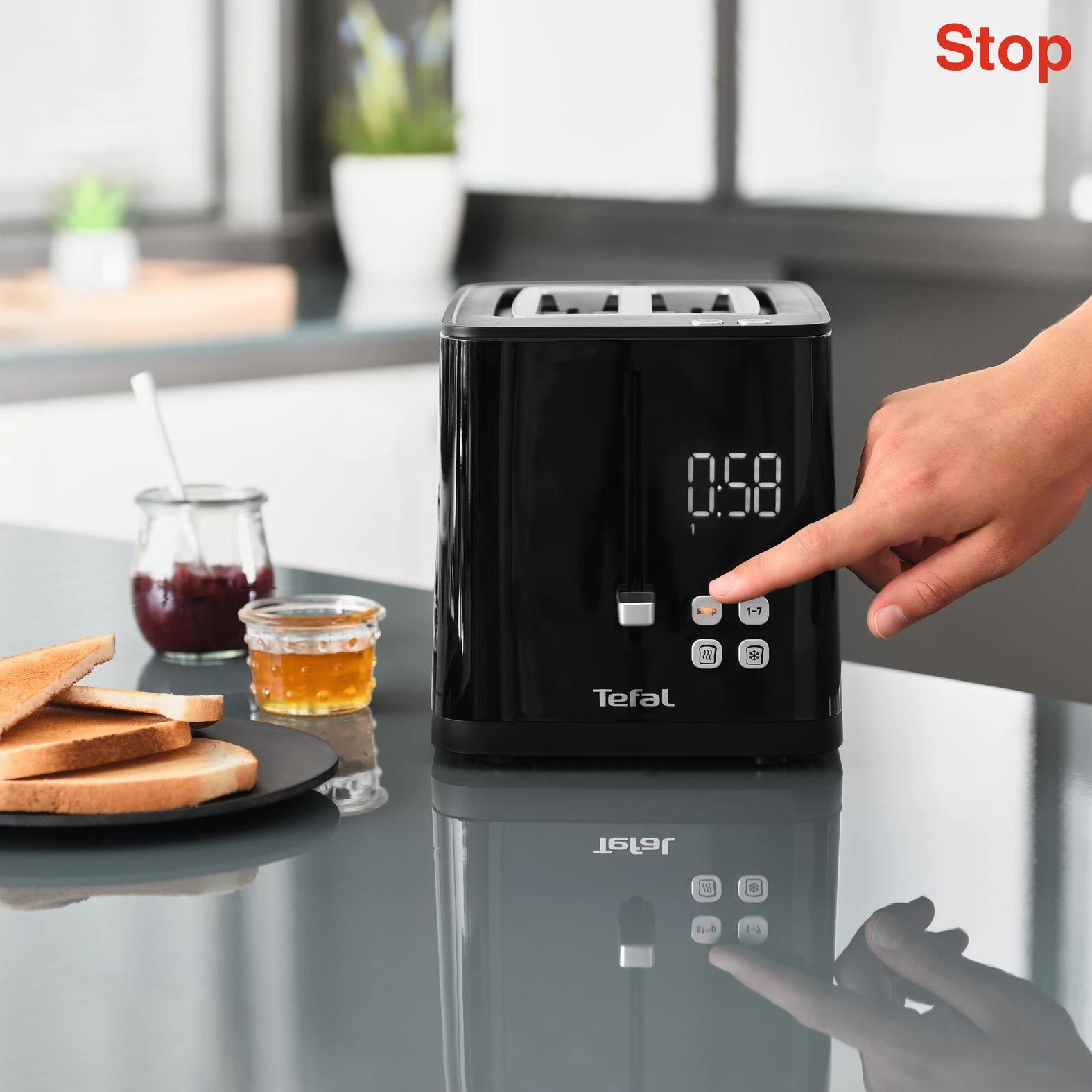 Tefal TT640810 skrudintuvas 2 griežinėliai Juoda 850 W