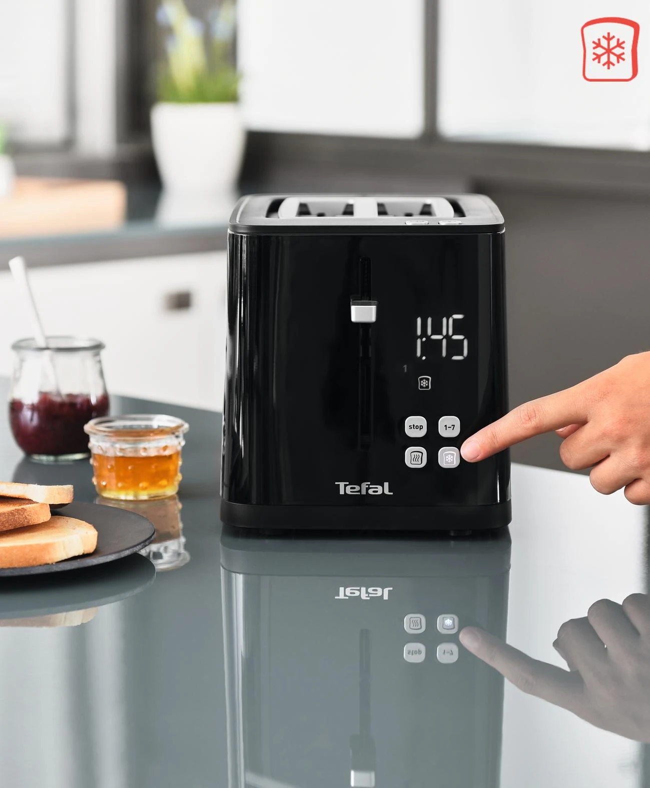 Tefal TT640810 skrudintuvas 2 griežinėliai Juoda 850 W