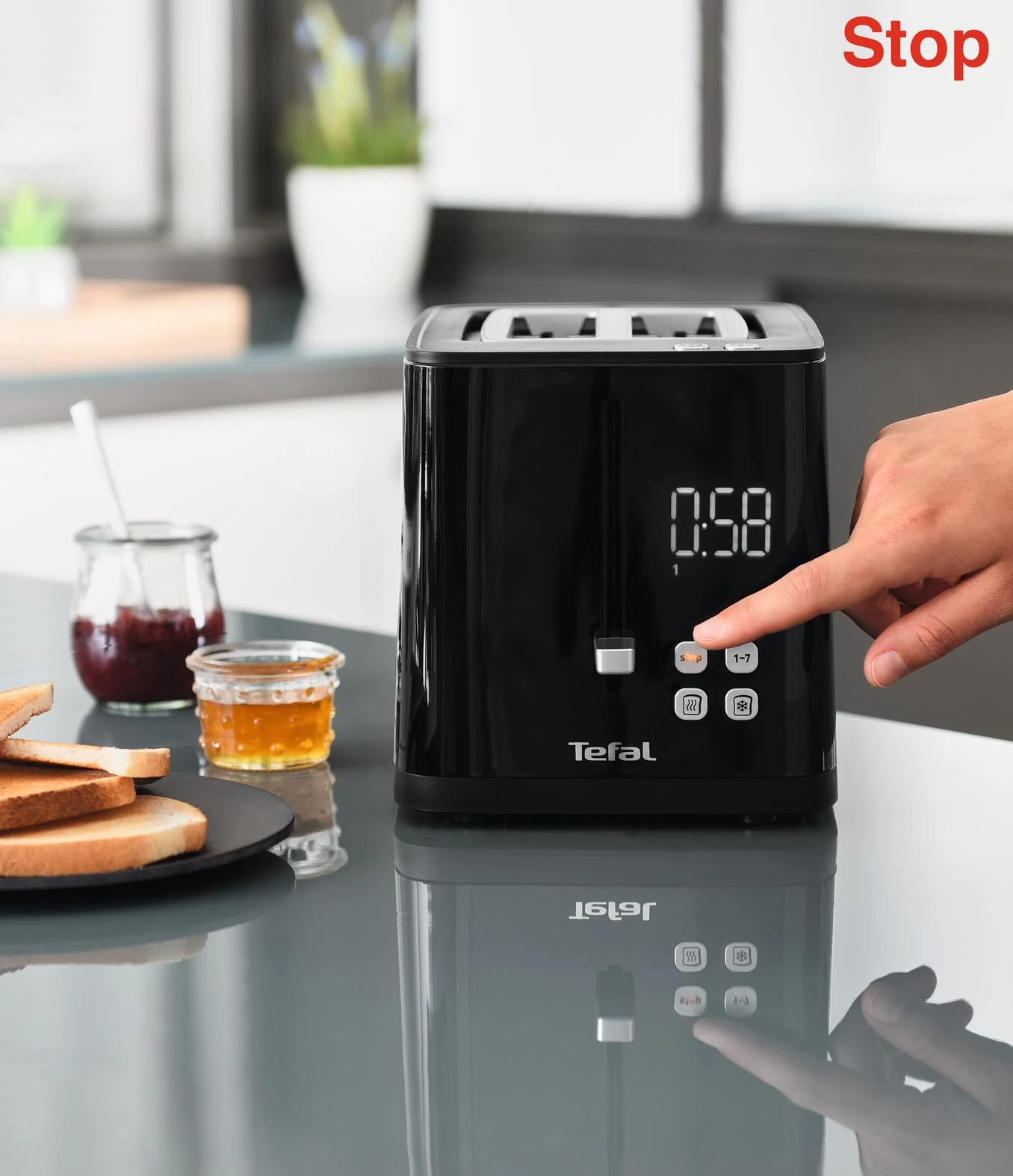 Tefal TT640810 skrudintuvas 2 griežinėliai Juoda 850 W