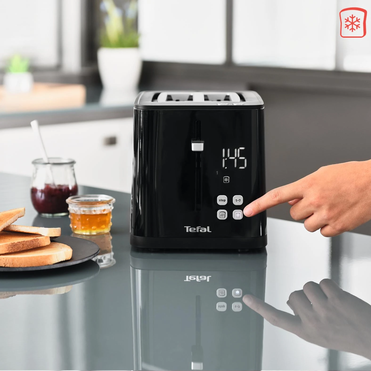 Tefal TT640810 skrudintuvas 2 griežinėliai Juoda 850 W