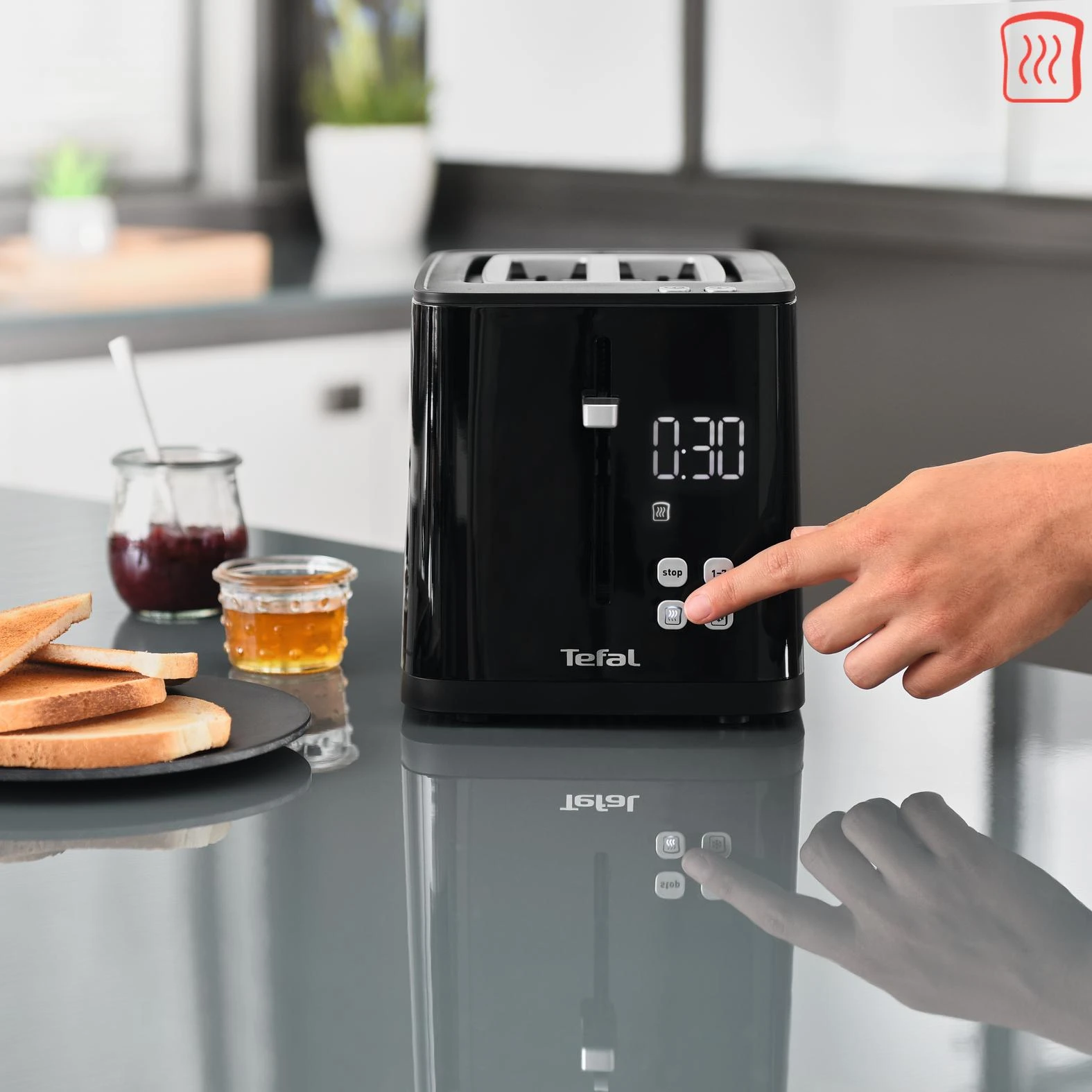 Tefal TT640810 skrudintuvas 2 griežinėliai Juoda 850 W